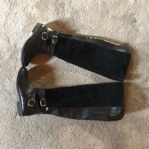 Knee-high black boots